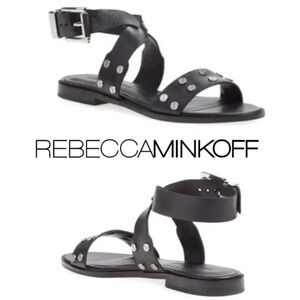 Rebecca Minkoff Stam Studded Ankle Strap Sandals